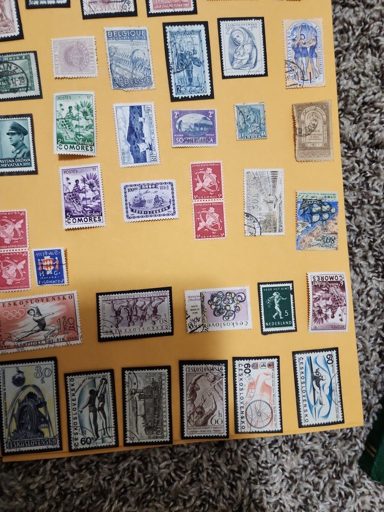 1 sheet Mix postage stamps lot Mix 12