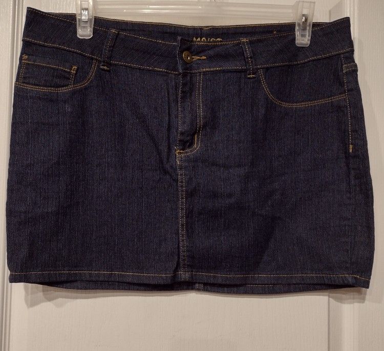 Plus Size Denim Skirt