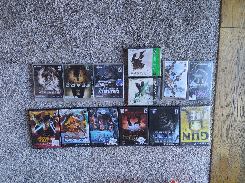 PSP, PlayStation 1, 2 & 3 games