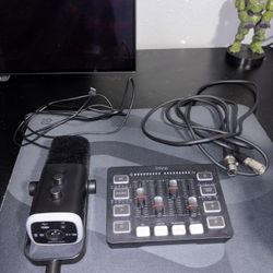 Fifine Am8 + Audio Mixer 