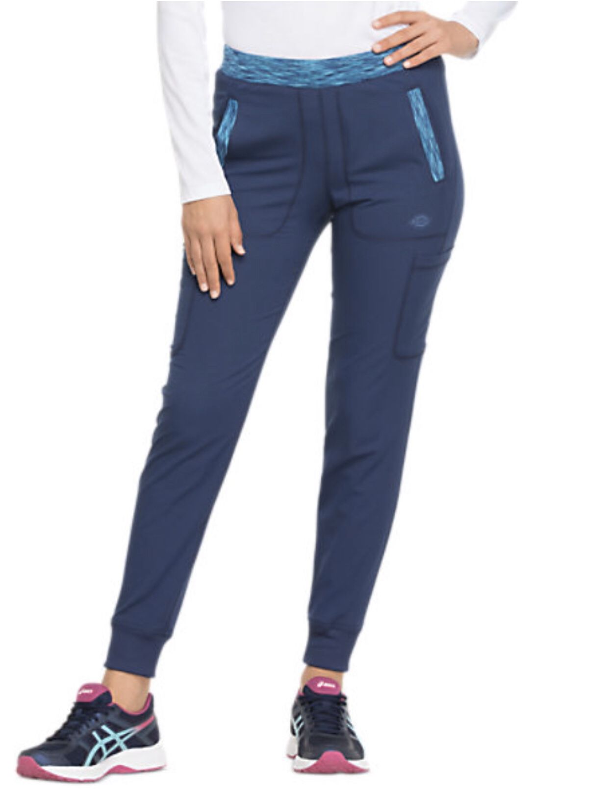 Tapered Leg Jogger with Melange Contrast
