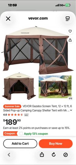 Pop up tent (new)