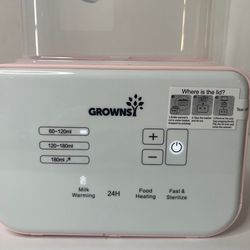 Baby Bottle Warmer, Gronwsy 8-in-1 Fast Milk Warmer with Timer