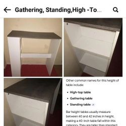 High -Top Gathering Standing Table 