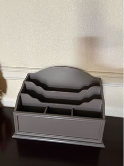 Wooden mail/ book holder