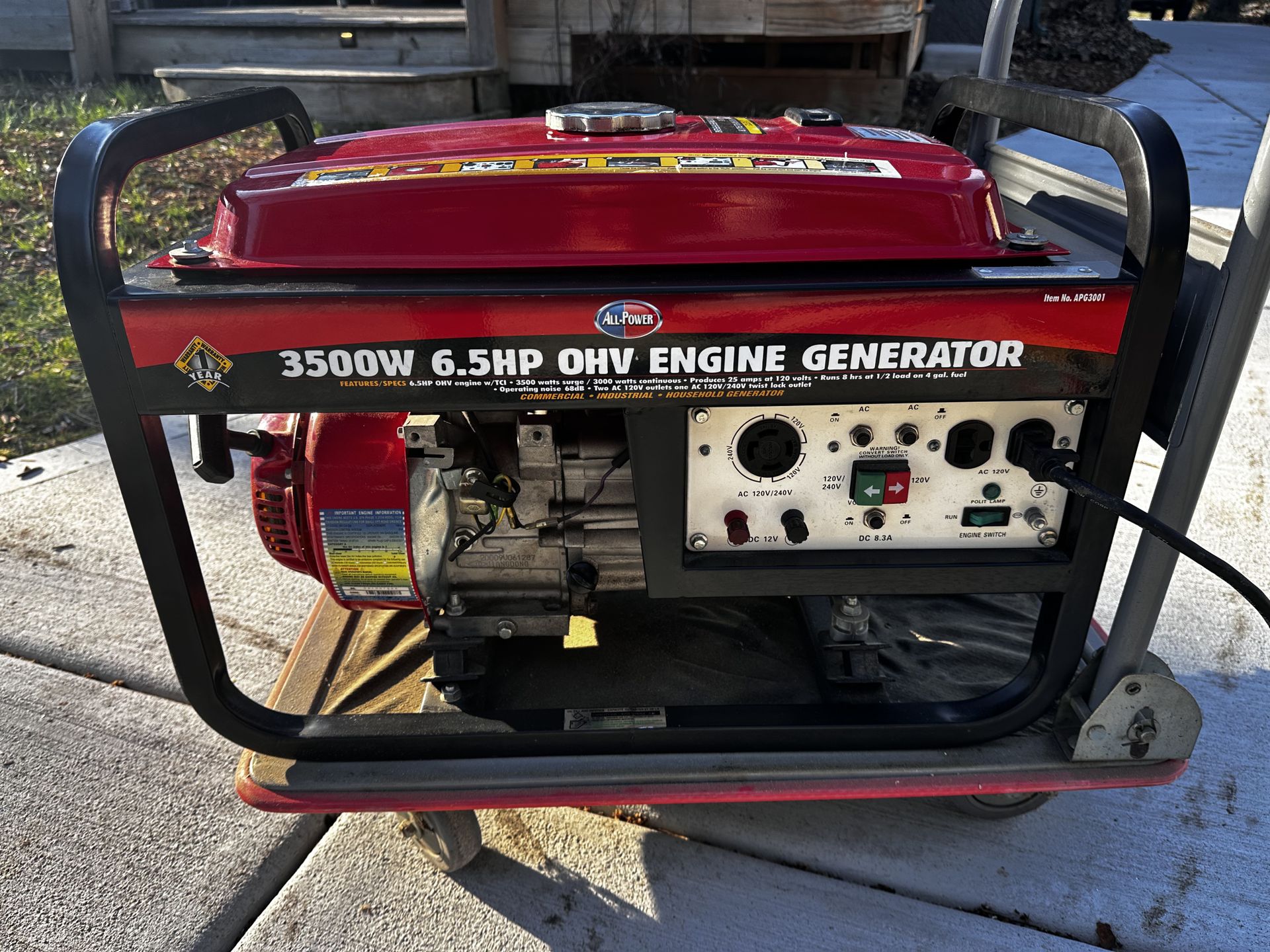 All-Power 3500W generator