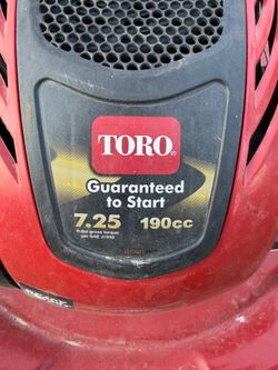 Toro 190cc self propelled lawnmower
