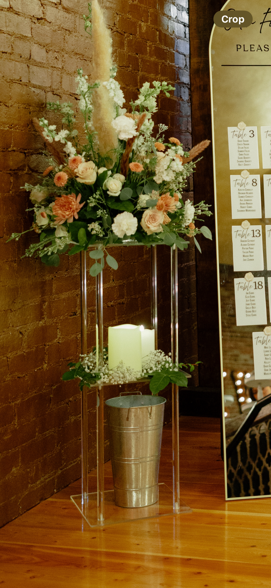 Acrylic Wedding flower stands (2)