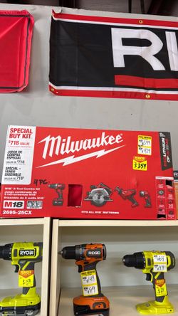 Milwaukee m18 4pc tool kit