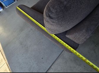 Feather & Down Gray Fabric Couch