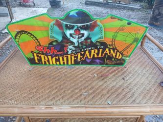 Fright Fear Land Sign