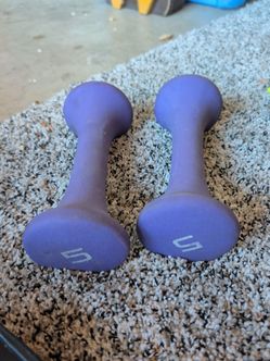 5 lb Neoprene Dumbbells Pair