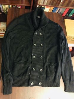 Men’s black express cardigan Large