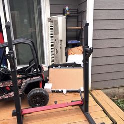 Weight Rack Bench Press And Squat 