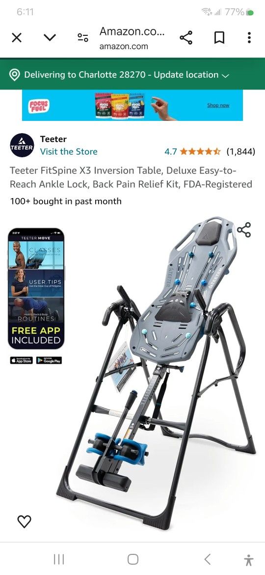 Teeter Inversion Table