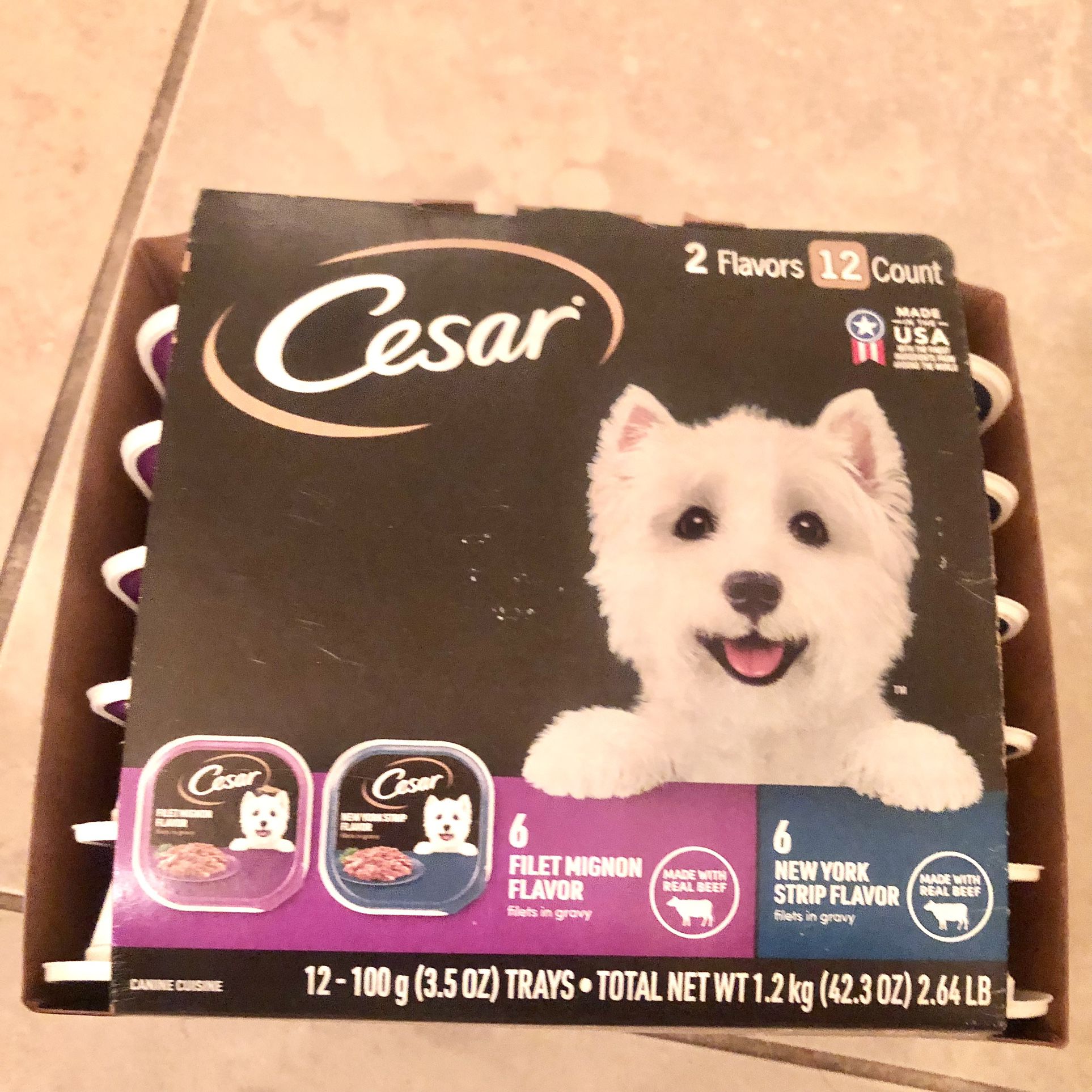 Cesar Wet Dog Food - 12 Count 