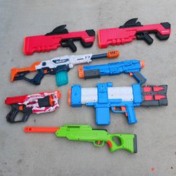 7 Toys Mega NERF,  Xshot, 3 Roblox, Predator $40
