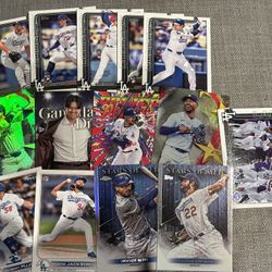 Lot of Dodgers Baseball Cards (13): Topps 2022 Series 1 and 2025 Series 1 Celebrations