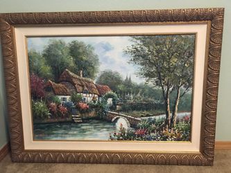 Oil painting by B. Trapp