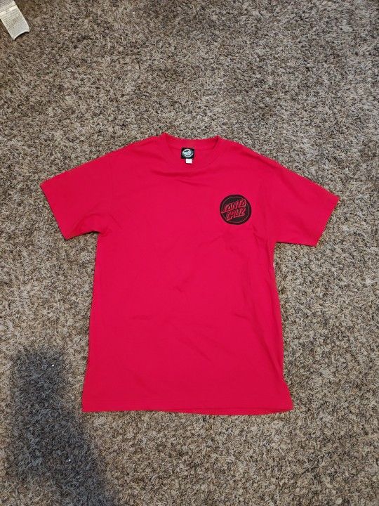 Santa Cruz Skateboard Men's T-Shirt Medium Red