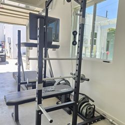 Olympic Weights, Gym Equipment, Weights, Squat Rack 