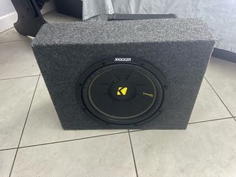 Kicker 12’ with two amps  within shallow box