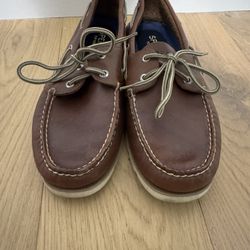 Sperry Top-Sider Men’s Size 10.5 Brown Leather Smooth