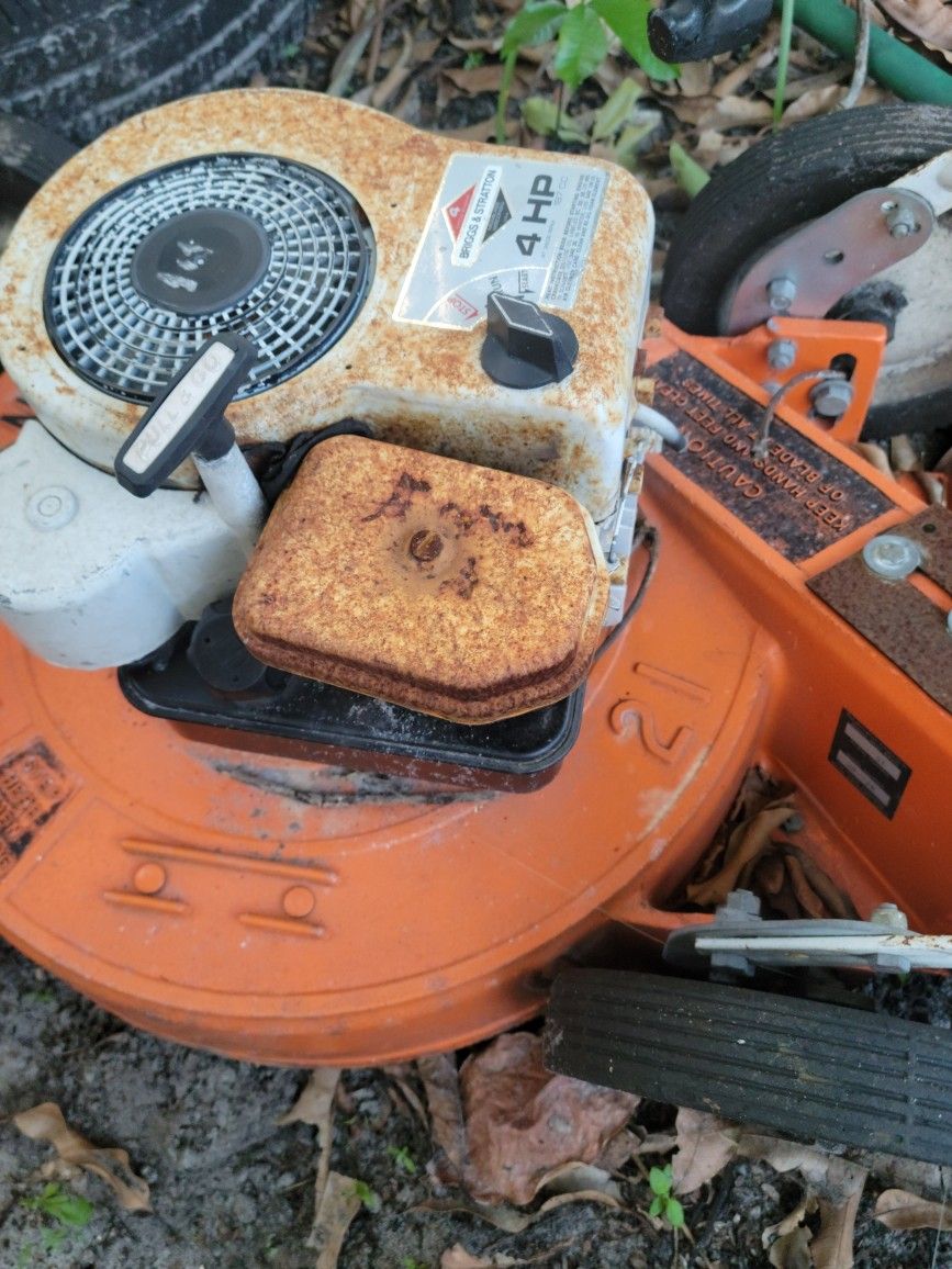 sensation lawn mower old school