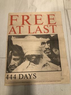 Iran Hostage Release Newspaper