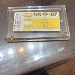 LA Lakers Game Stub - Encased