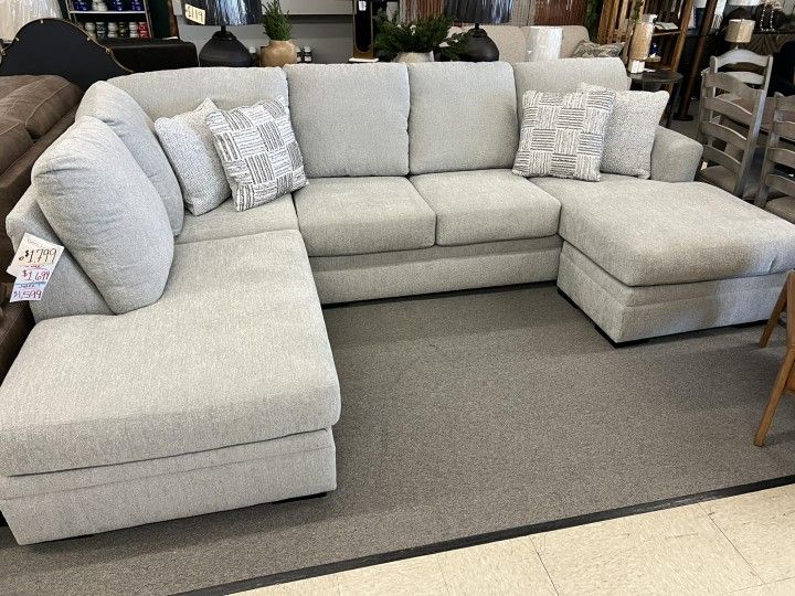 Take Home Pay Later Only $39 Down Payment 🌟Gabyligh U Shaped Modular Family Sectional Couch Set