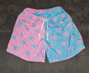 Mens Size XXL CHUBBIES Prince of Prints Duo Tone Palm Tree Swim Trunks