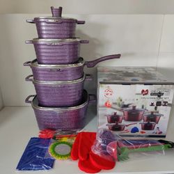 21 Pcs Granite Non-Stick Cookware Set 