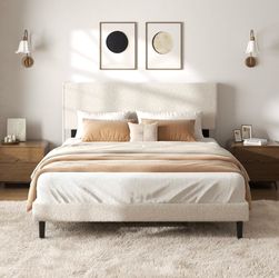 Size: Full Bed, brand new bed frame, Beige