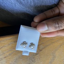 Maltase Cross 925 Silver Earrings 