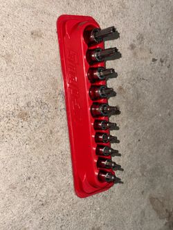 Snap-On 10 pc Combination Drive TORX Bit Tamper-Resistant Socket Set