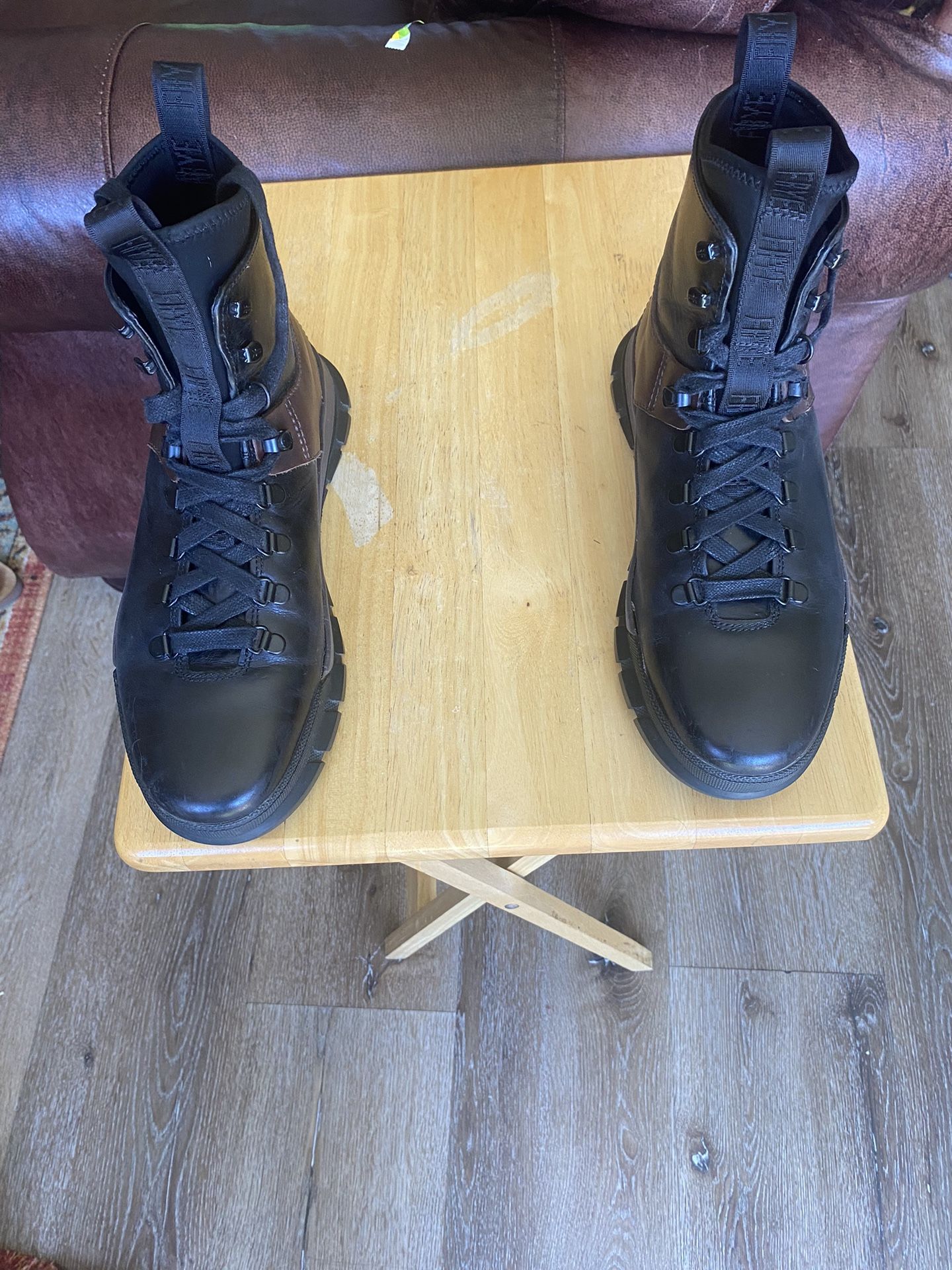 Frye Hiking Boots Men Sz 9 Brown /blk Leather