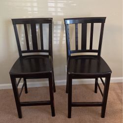 2 Brown Bar Stool 