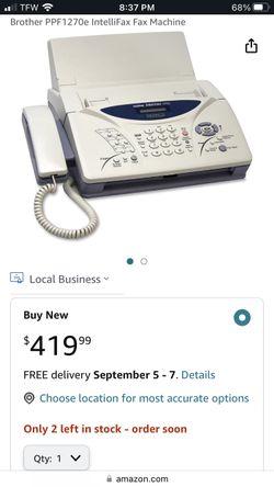 Brother PPF1270E Intellifax Fax Machine New!!!