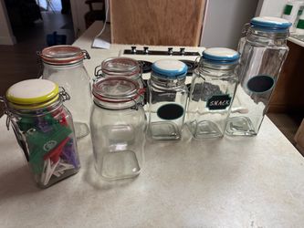Glass storage/pantry container