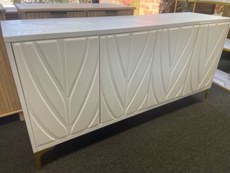 Firm price ✅Cabinet 60” white assembly required new in box