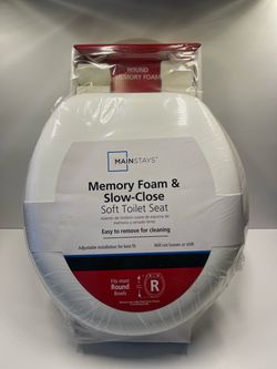 Mainstays Memory Foam Slow-Close Toilet Seat