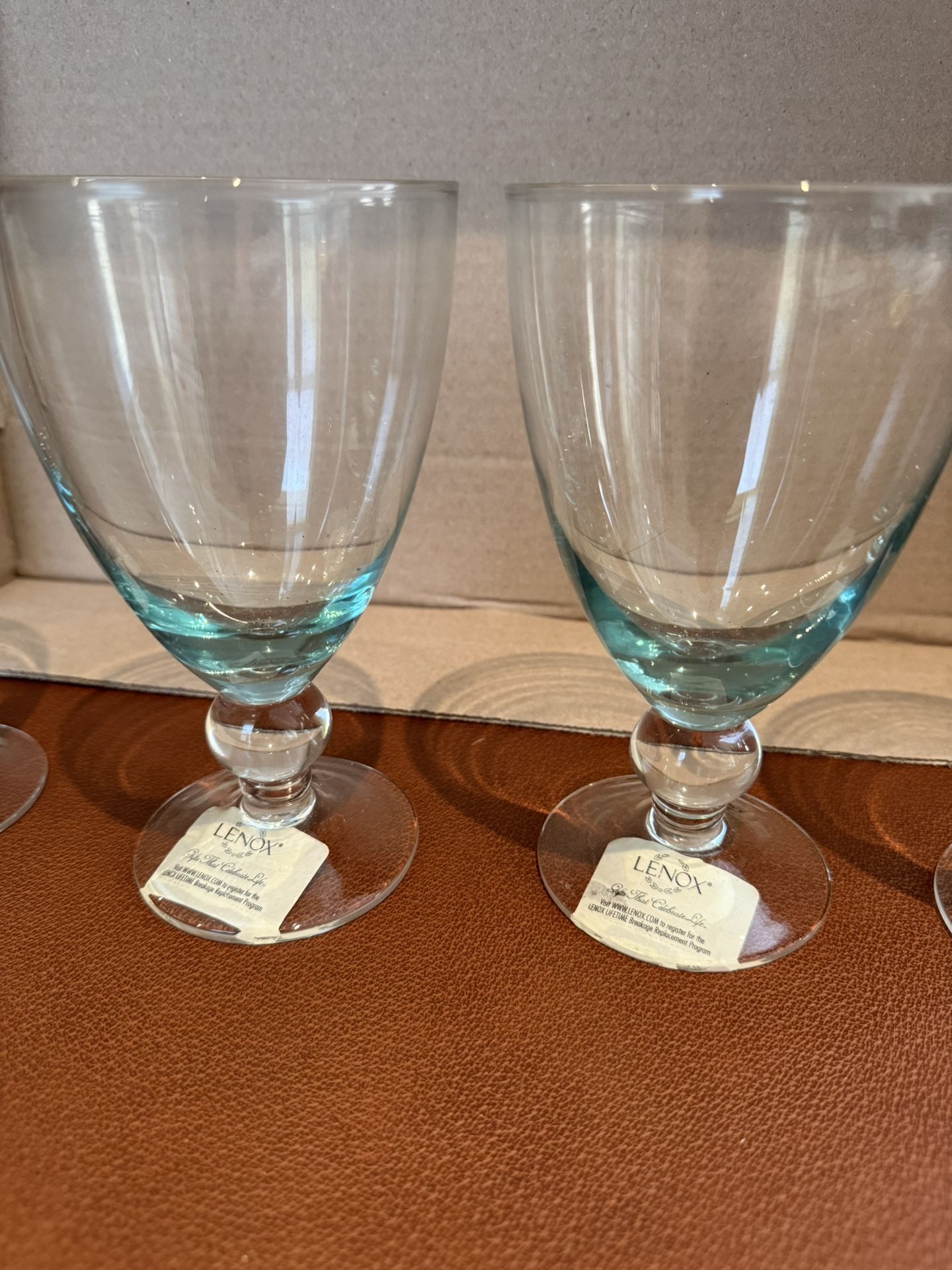 Lenox - Wine Blue Rhapsody Blue clear stem 