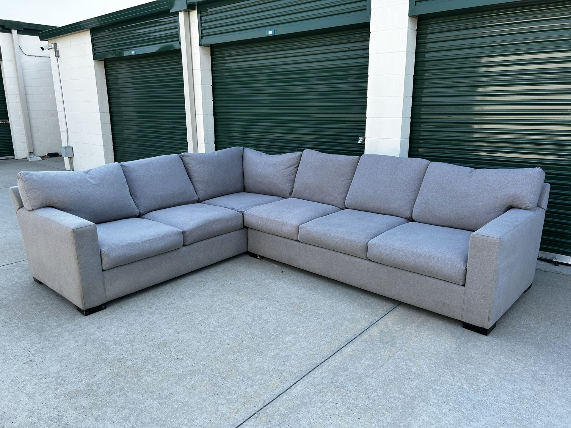 FREE DELIVERY | Grey Down L Sectional Sofa