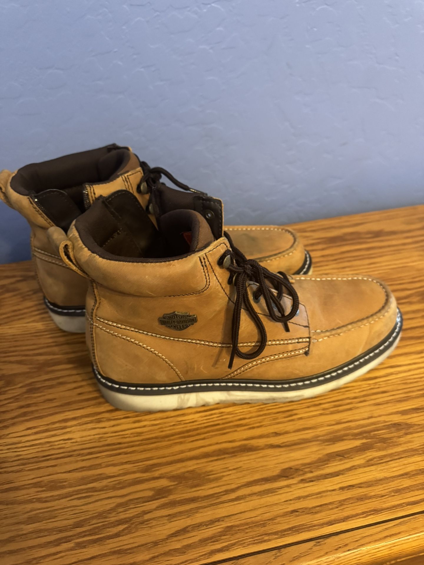 Men's Harley Davidson Boots - 13 - Side Zip