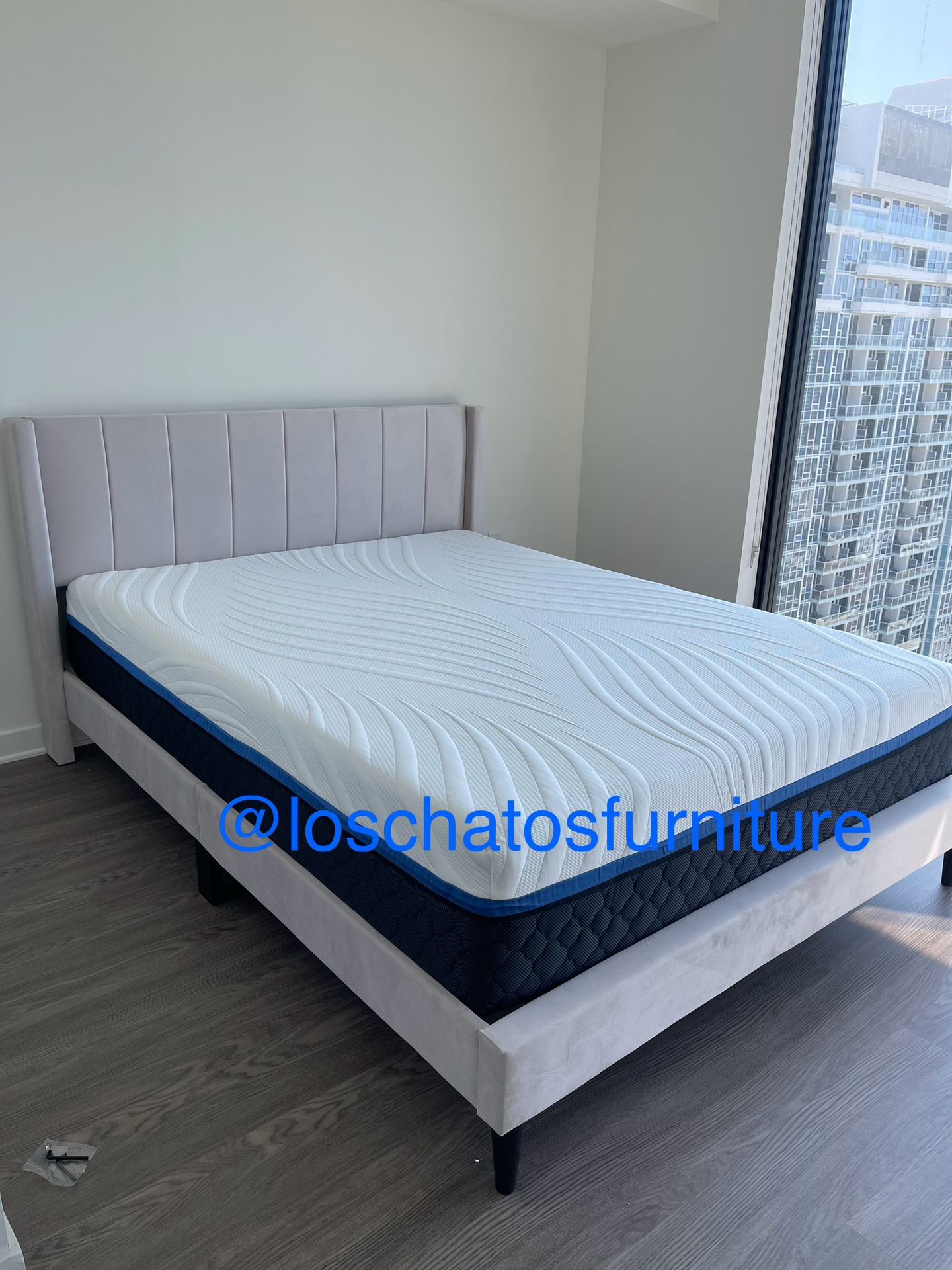 Queen Size Bed Frame With Mattress 
