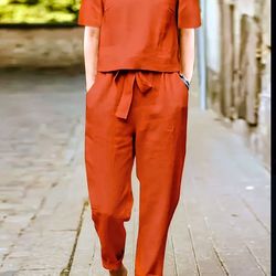 Plus Size - (New) 2pc Summer Women's Outfit in European/American Style