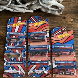 Hot Wheels 2021, Stars & Stripes Complete Set One Through Eight
