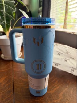 Messi 10 Stanley 40oz tumbler $50