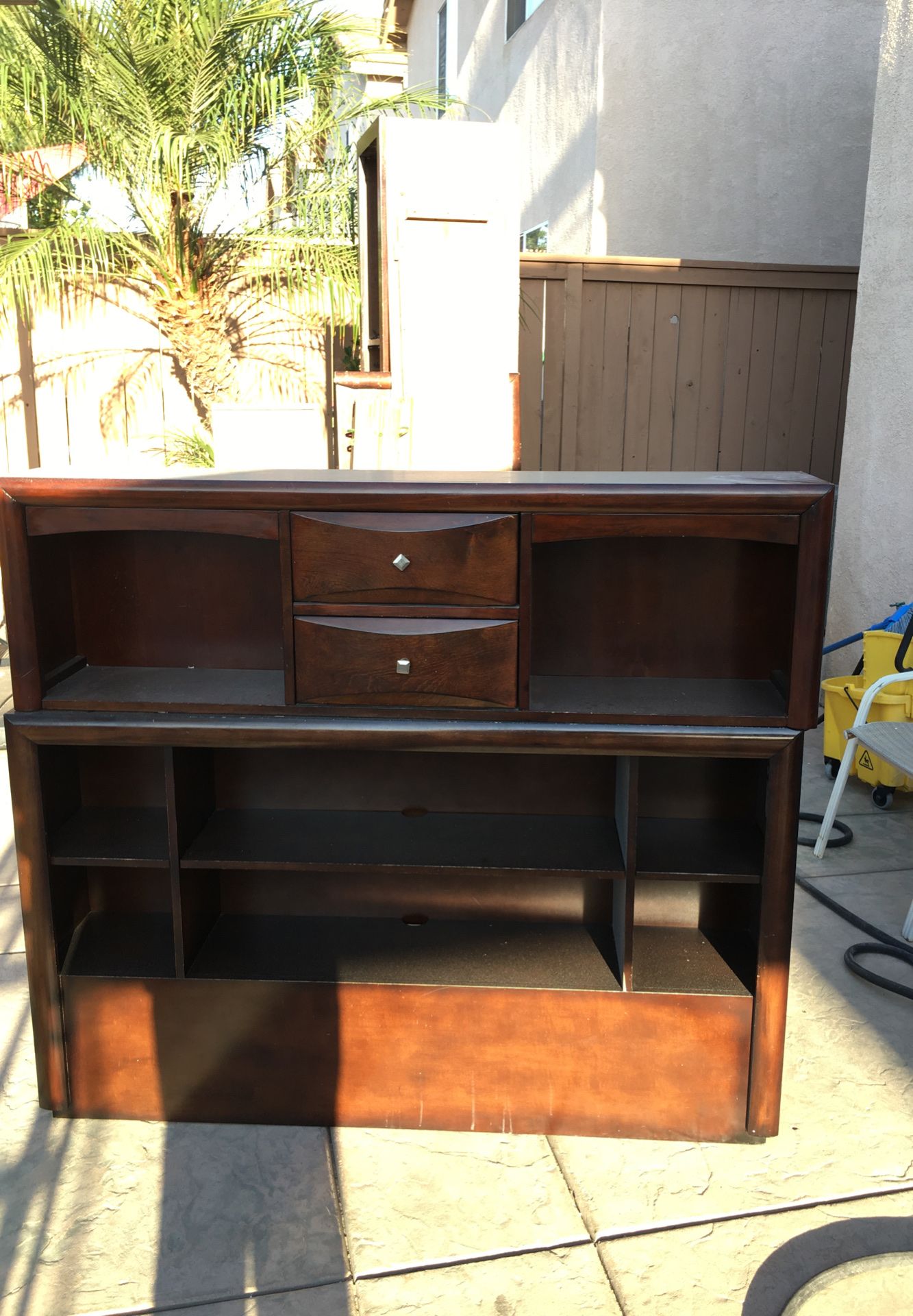 Kids Bed Frame Overhead Shelving